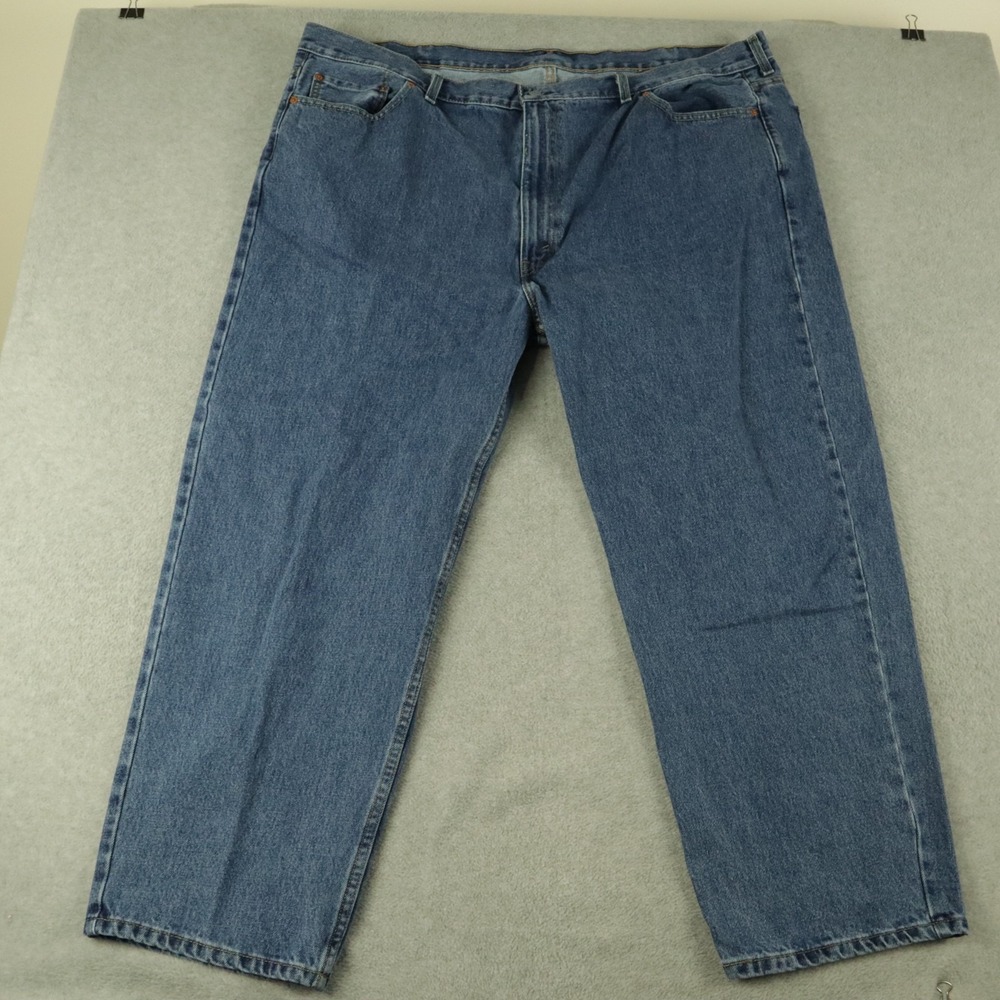 Levi's 550 Jeans‎ Mens 50x29 Relaxed Fit 5-Pocket Cotton Denim Blue